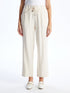 LC Waikiki Elastic Waist Regular Bell-Bottoms Women's Trousers